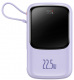 Powerbank Baseus Qpow PRO z kablem USB TYP-C, USB TYP-C, USB, 10000mAh, 22,5W - fioletowy (PPQD020105)