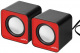 Goniki komputerowe 6W USB Red&Black Au