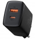adowarka sieciowa Baseus Compact Quick Charger 3.0, 1x USB, 1x USB TYP-C PD 20W - czarna (CCXJ-B01)
