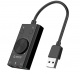 Zewntrzna karta dwikowa ORICO na USB 3 porty z regulacj gonoci (SC2-BK-BP)